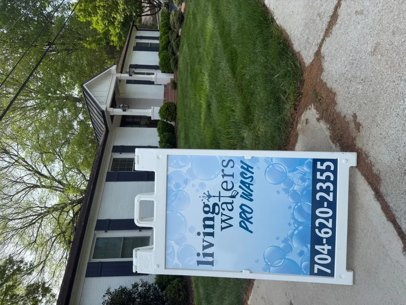House washing on Mooresville area home